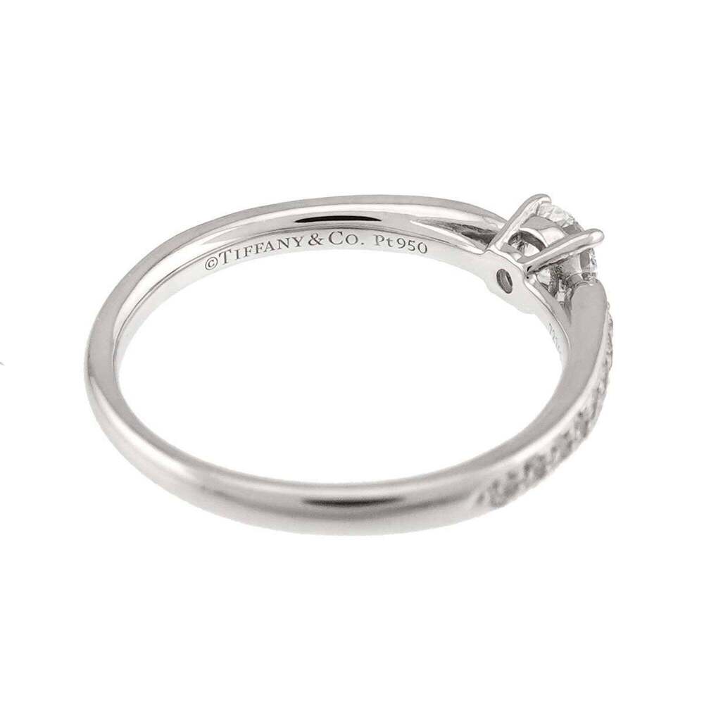 TIFFANY Silver Diamond Ring - Picture 3 of 8